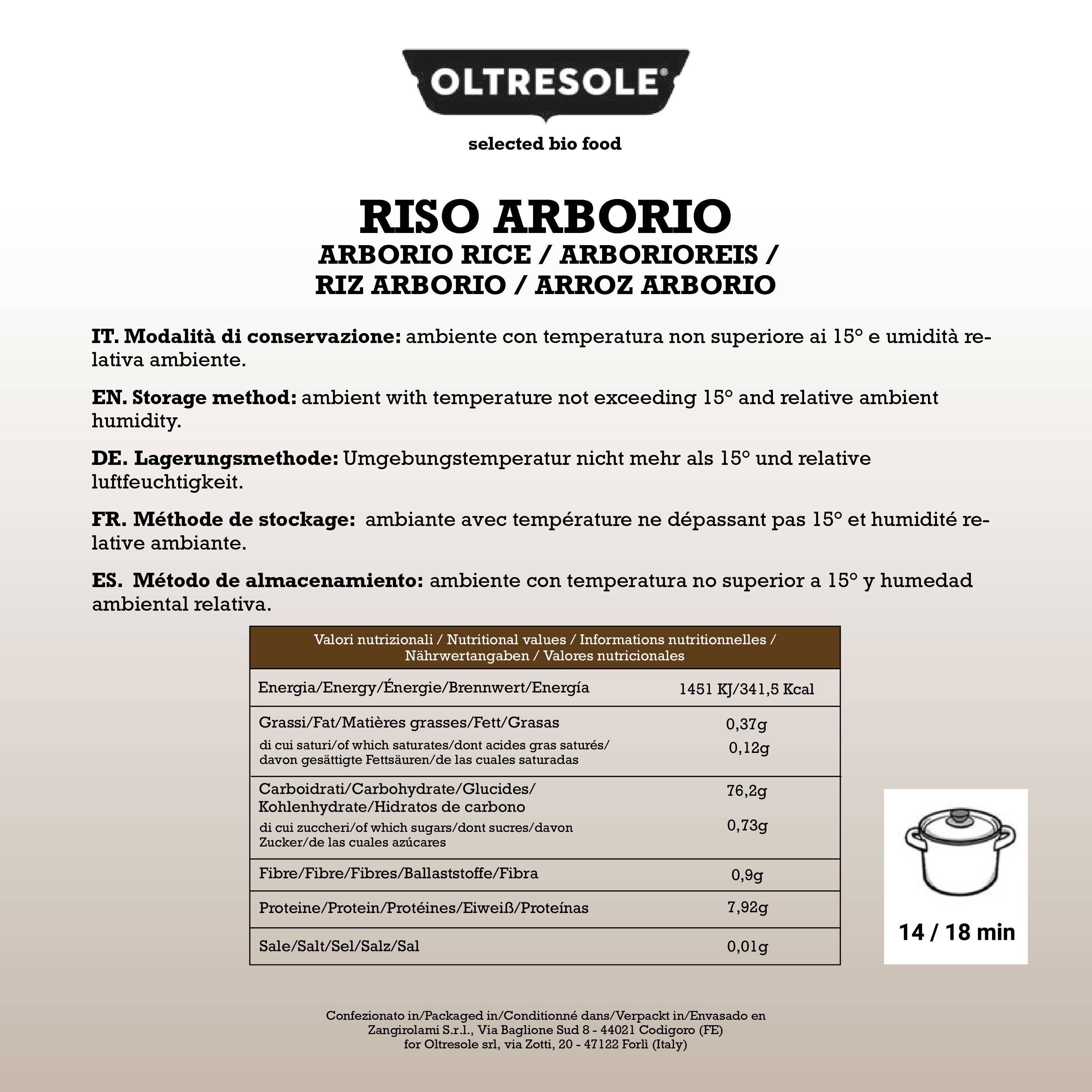 Oltresole - Wholesale Rice - ARBORIO RICE 1 Kg3