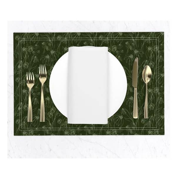 Bloom dækkeservietter for engroshandel hos Fox & Willow Design Studio