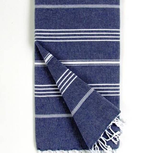 High crafty โ wholesale Beach towel โ ๐งต Classic Peshtemal โ The Blues โ Handwoven Turkish Towel