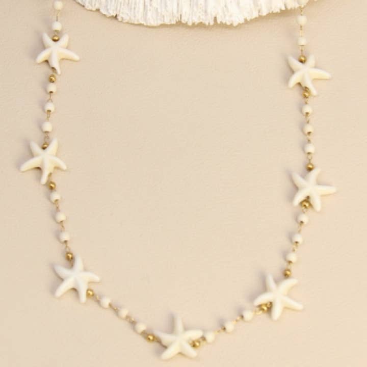 BELLISSIMA BIJOUX - Wholesale Choker/Collar - Starfish Necklace – Colorful Fantasy Beads0
