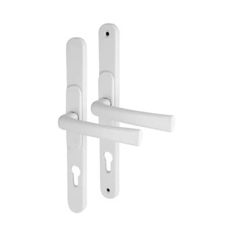 uPVC Adjustable Multipoint Door Handle - 59-96mm c/c - White for wholesale by Diybasket