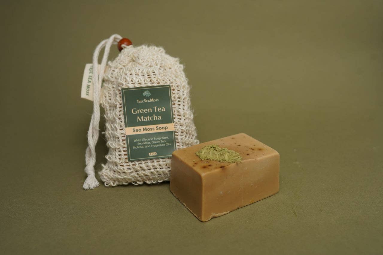 TrueSeaMoss - Wholesale Bar Soap - Sea Moss Soap Green Tea Matcha & Aloe Bergamot 2 Pack Soaps7