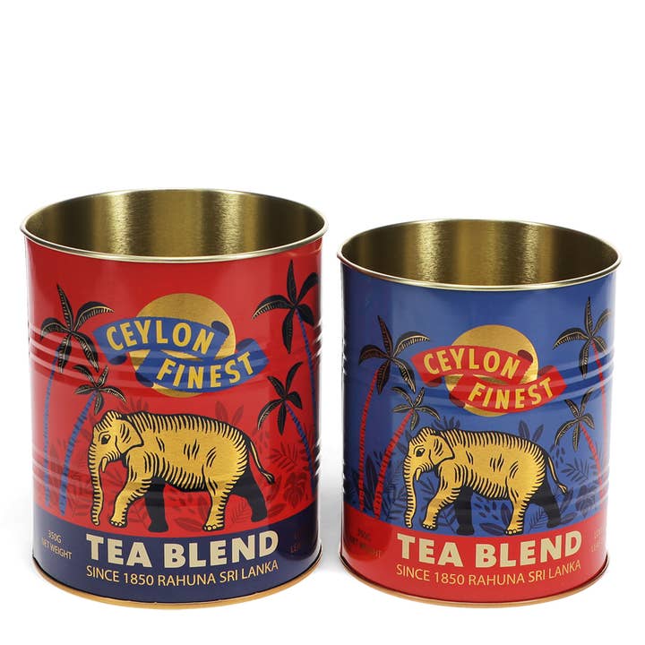Medium storage tins (set of 2) - Ceylon Finest for wholesale by Rex B2B - Europe