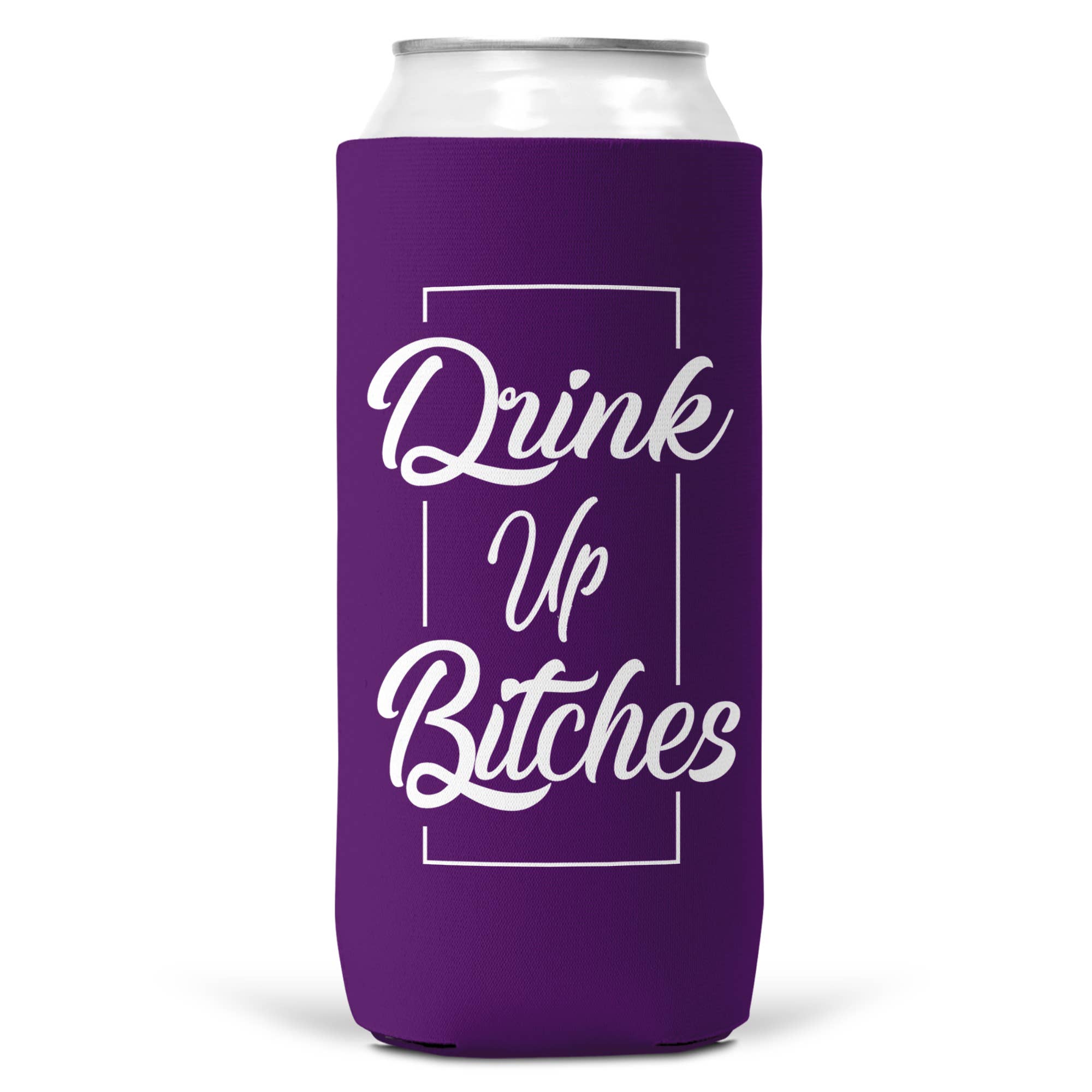 Wi-Wear - Wholesale Drink Huggers & Koozies - Drink Up Bitches SLIM CAN Coozie/Cooler for 12oz Slim Cans3