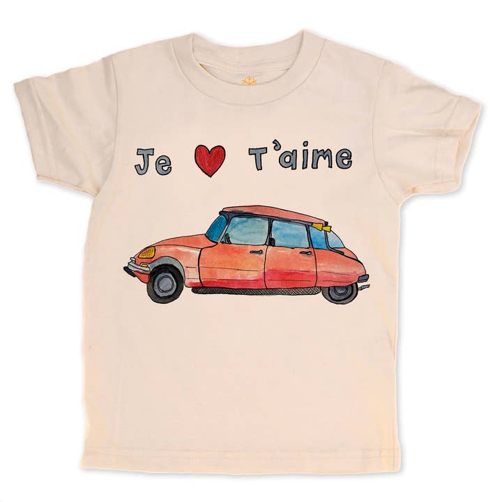 Je T'aime - Maglietta/Maglia a Maniche Lunghe per Bambini in Cotone Biologico per la vendita all'ingrosso da parte di orangeheat