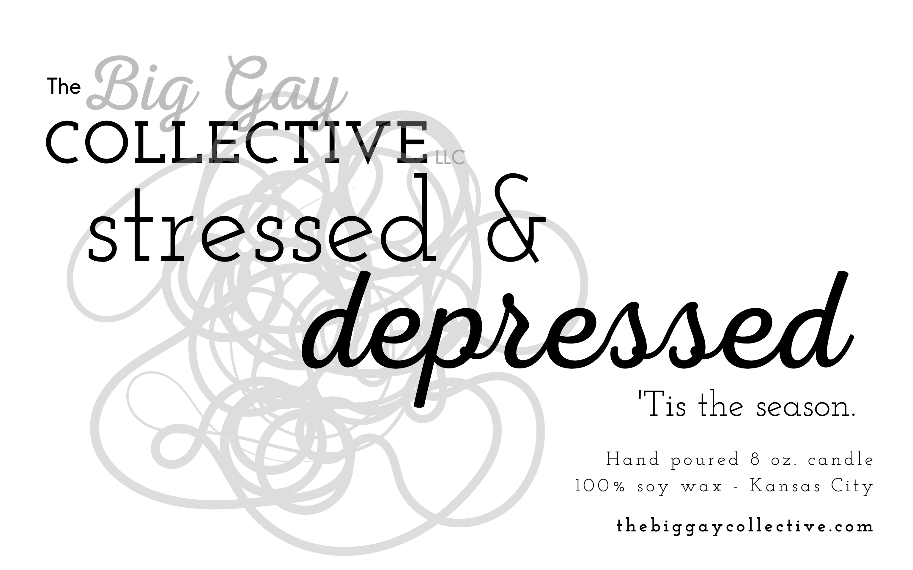 The Big Gay Collective LLC - Wholesale Jar/Filled Candle - Stressed & Depressed4