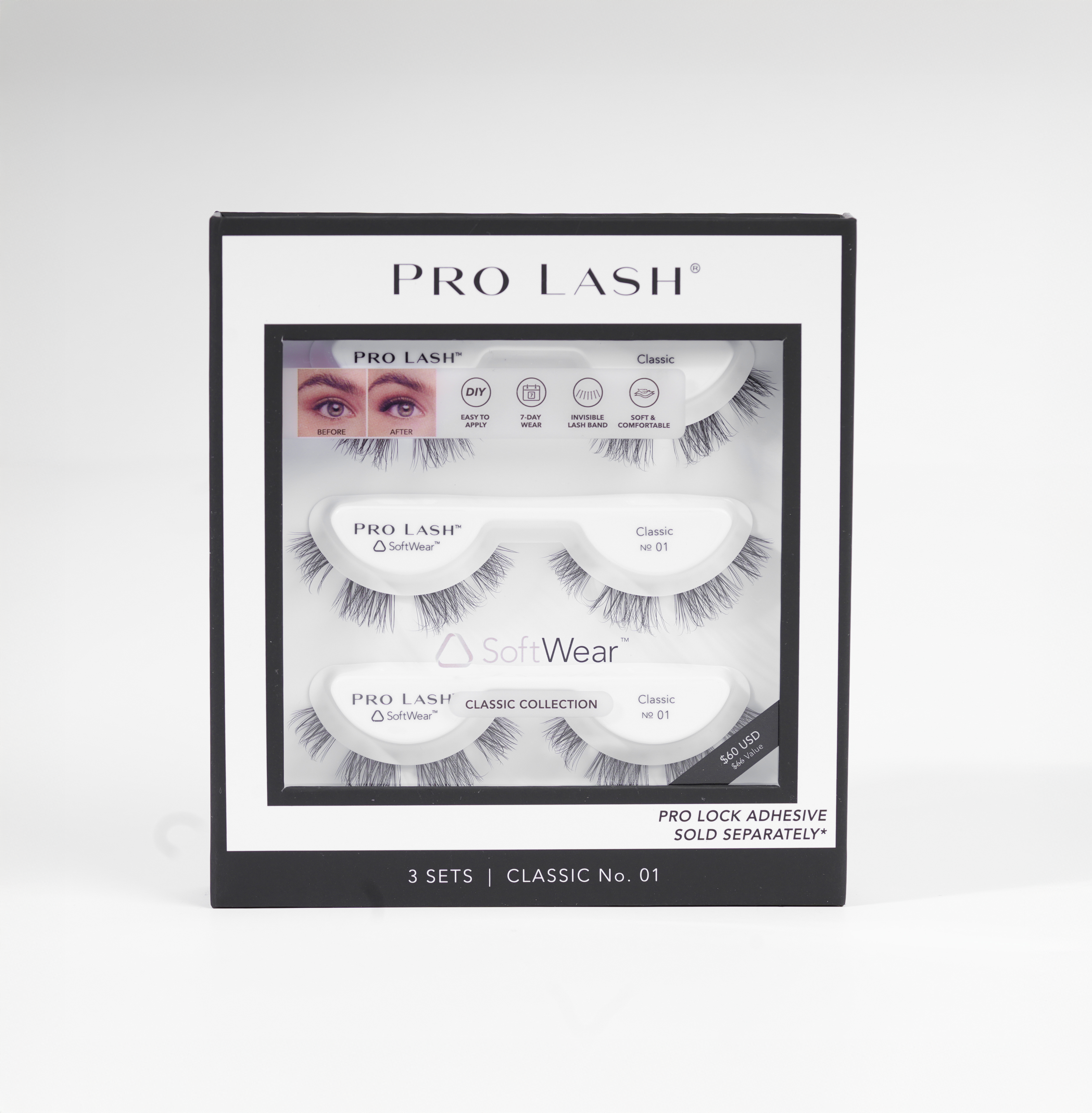 Pro Lash - Wholesale False/Fake Eyelashes - Classic No. 0117