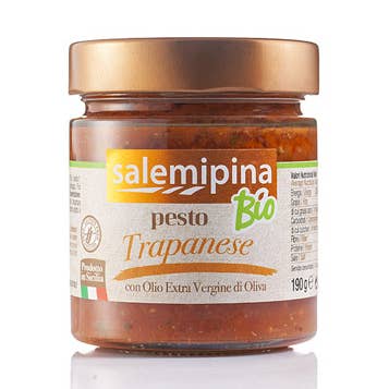 Trapanese pesto from organic farming for wholesale by SALEMI PINA SOC. AGRICOLA SRL