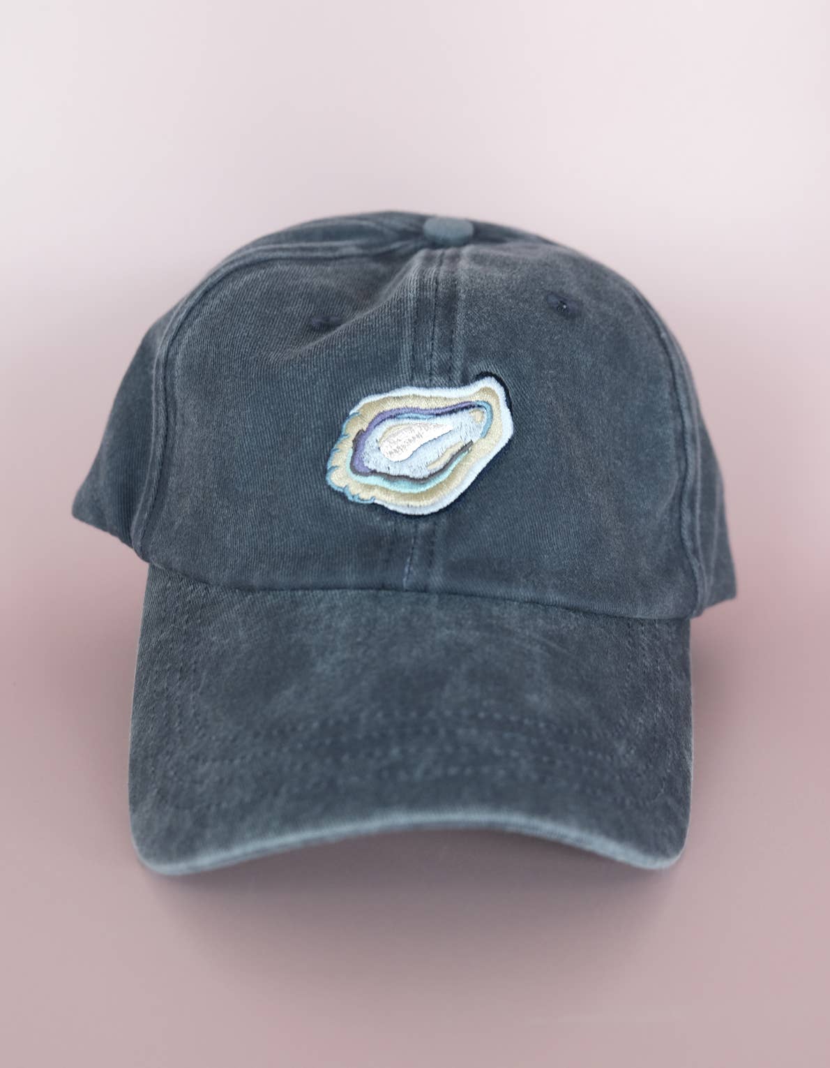 Idlewild Co. - Wholesale Baseball Cap - Unisex - Oyster Embroidered Hat, Washed Navy