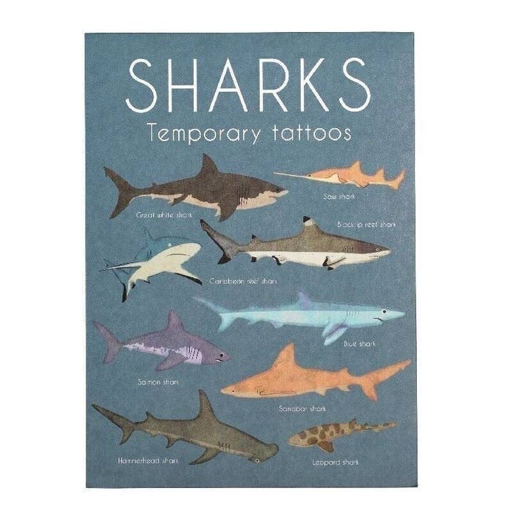 Temporary Tattoos - Shark for wholesale by Rex B2B - UK