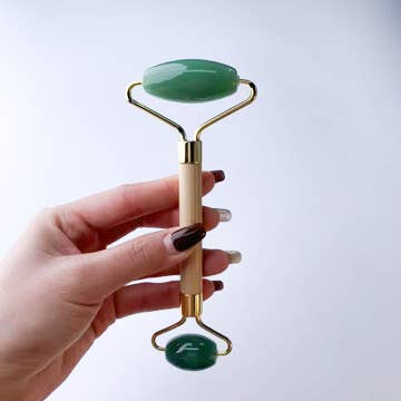 Smile Boutiques - Wholesale Face/Beauty Roller - Natural Gemstone Bamboo Facial Roller13