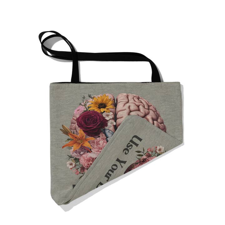 MagicMerchEmporium - Wholesale Tote Bag - Unisex - Use Your Brain Woven Tote Bag2