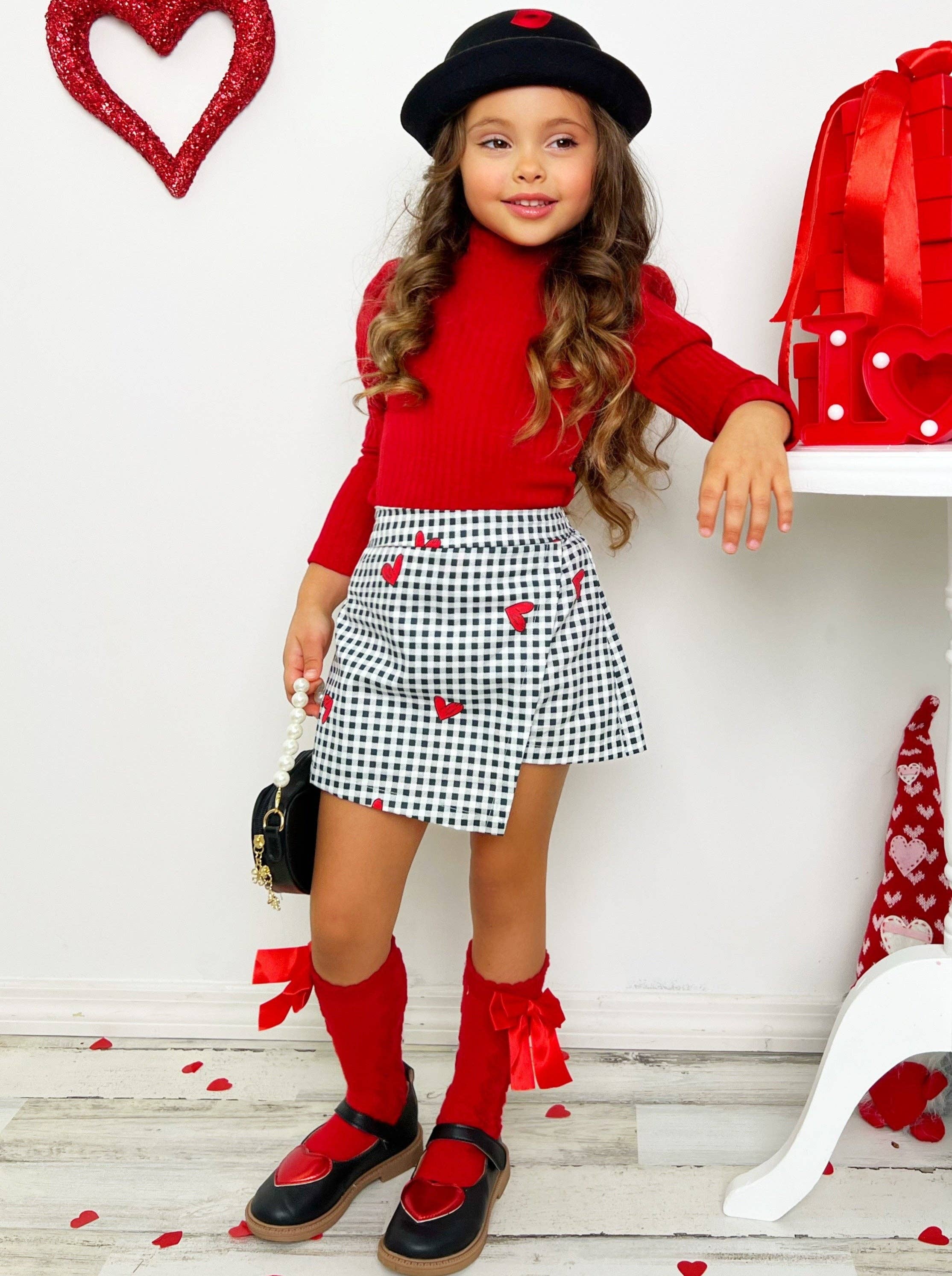 Red Only You Skort Set for wholesale on Faire0