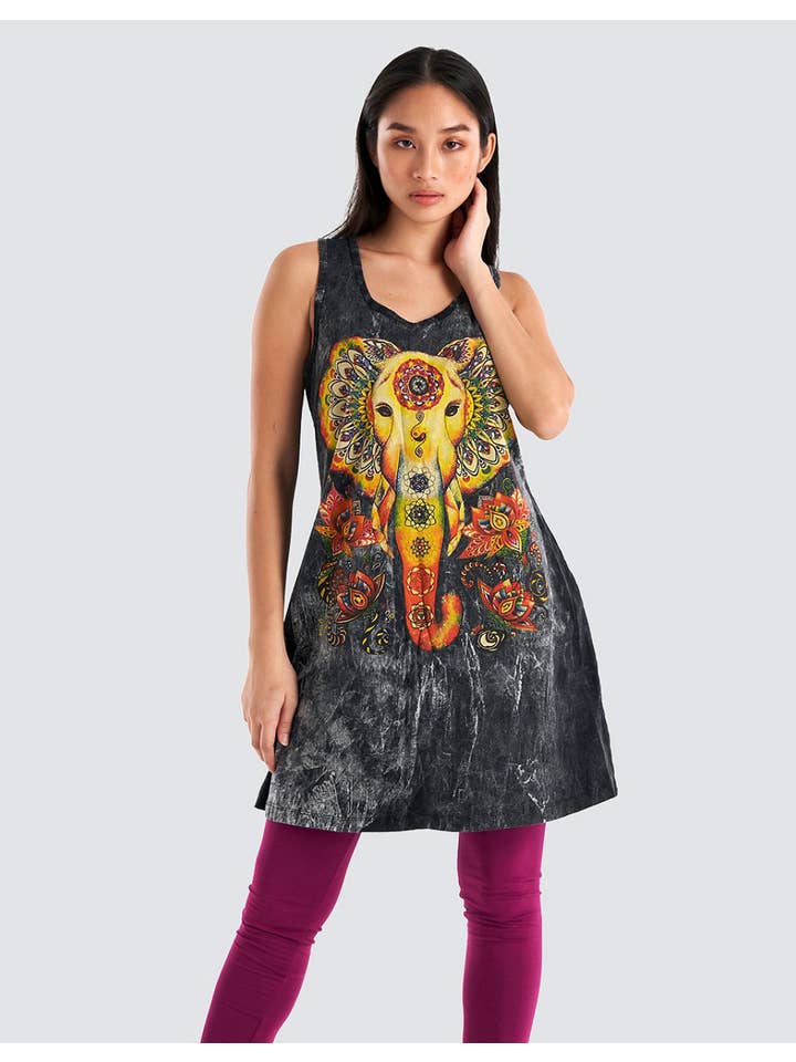 Assorted Colors Stonewash tank top (TH-1502PK) for wholesale on Faire