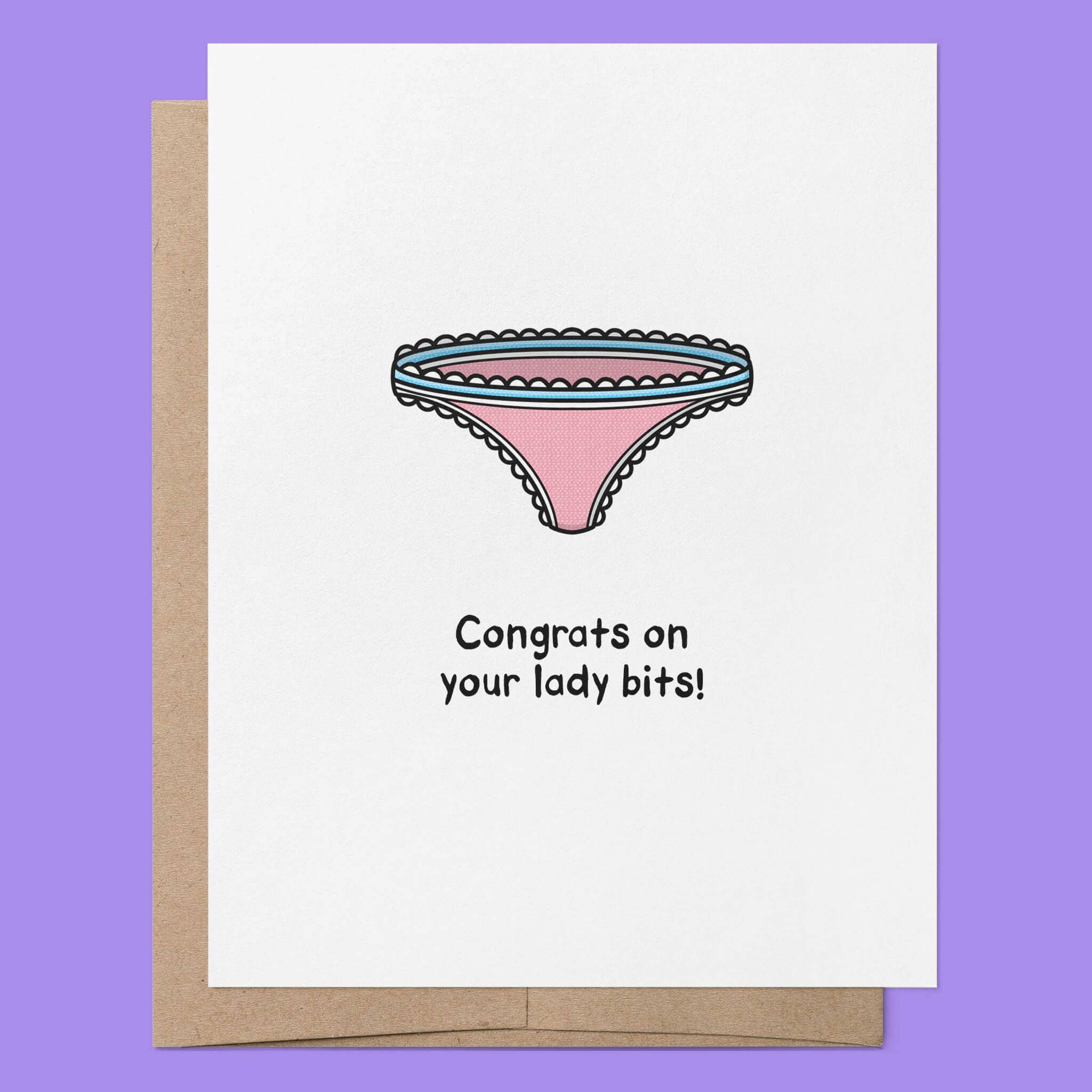 That Queer Card Co - Vendita all'ingrosso Biglietti di auguri generici - Auguri per le tue nuove parti femminili | Biglietto di affermazione per persone transgender2