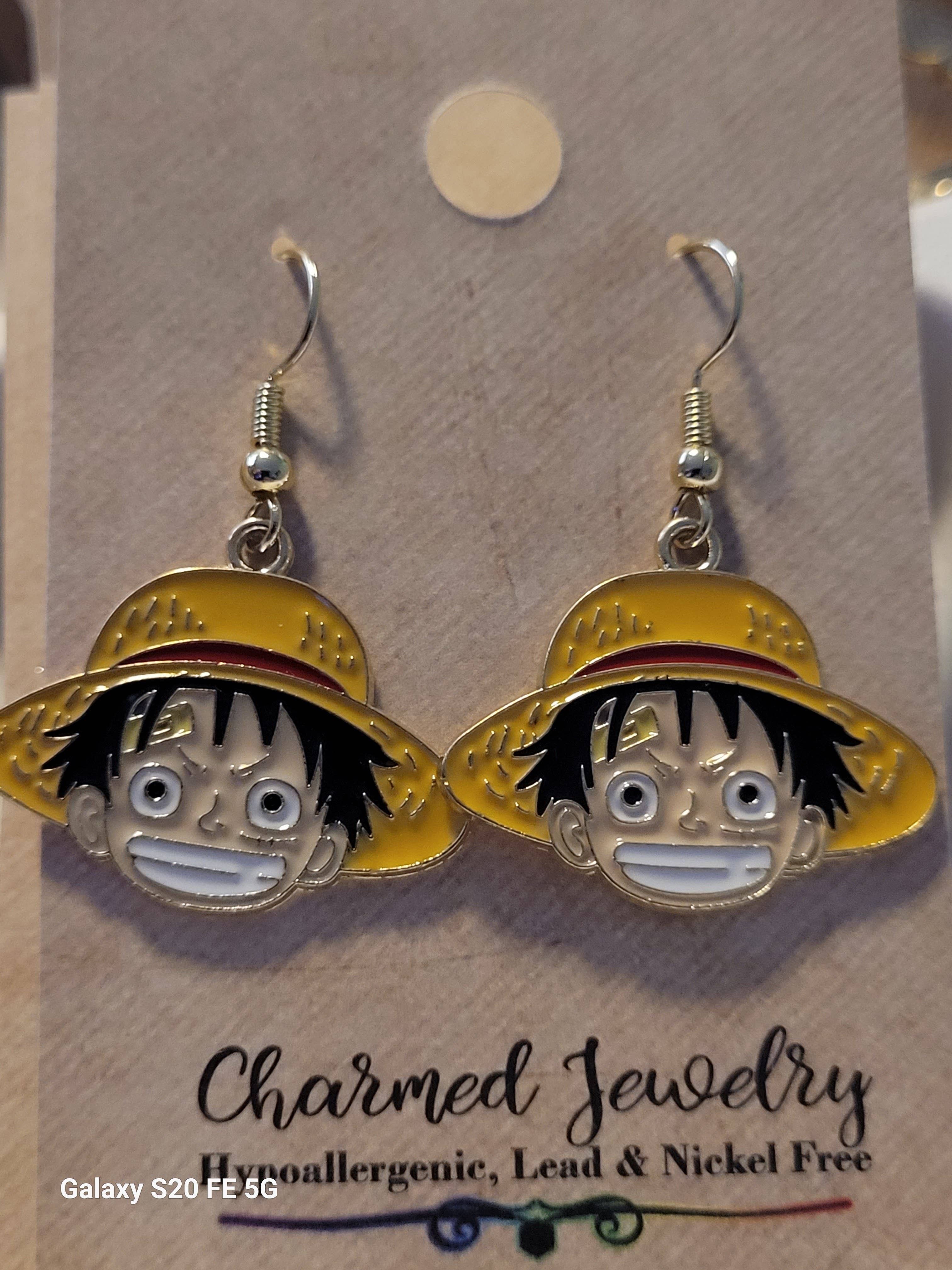 Con-Quest Crafts - Wholesale Jewelry Set - Shounen Anime Inspired Earrings, Necklaces & Zipper Pulls 7