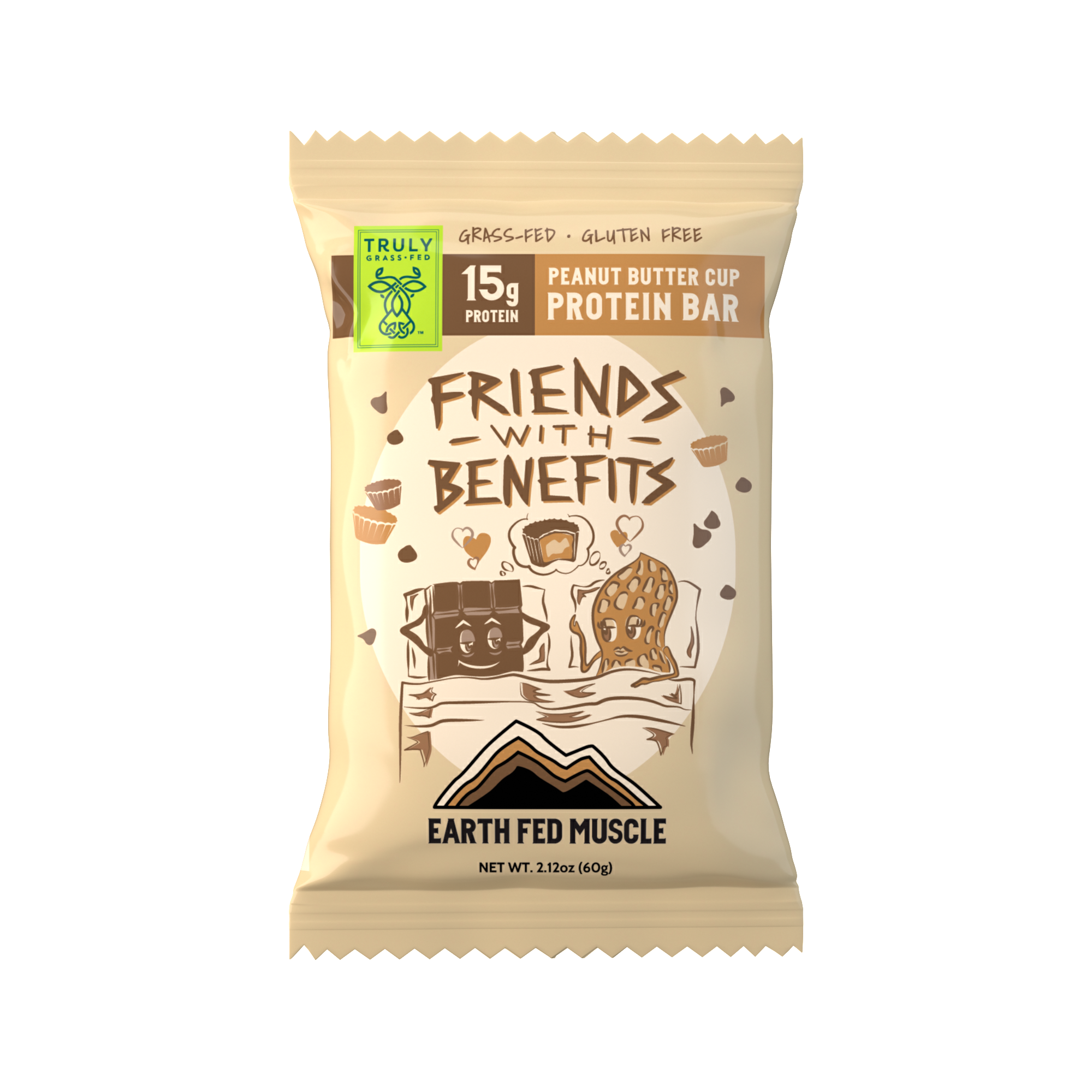 Earth Fed Muscle - Wholesale Snack Bar - Chocolate Peanut Butter Grass-Fed Whey Protein Bars1