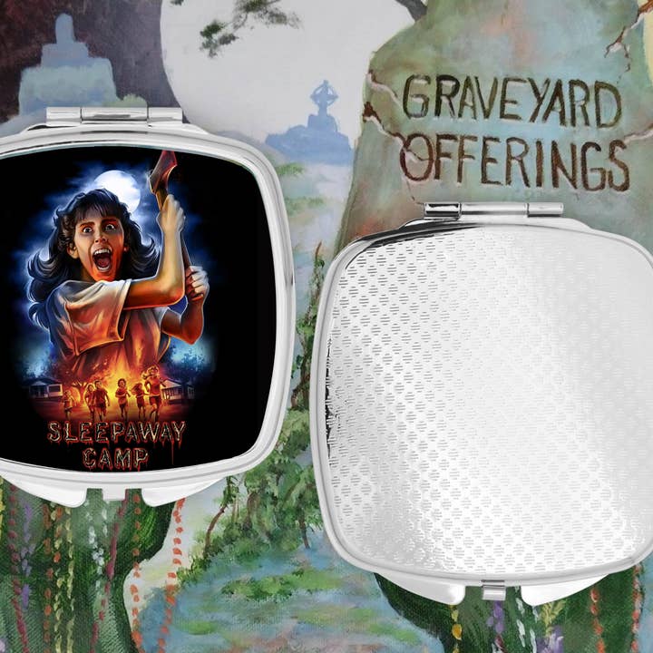 Miroir Compact Sleep Away Camp pour la vente par Graveyard Offerings