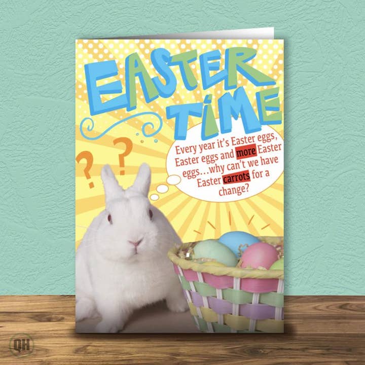 Have Easter Carrots For A Change - Easter Card for wholesale by Quitting Hollywood