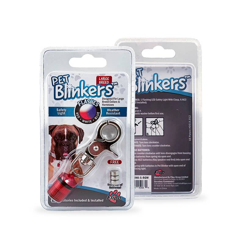 Flipo Group, Ltd. – wholesale Pet collar – Dog – Pet Blinkers™ Large Breed Pet Safety Light - 20 pc. display4