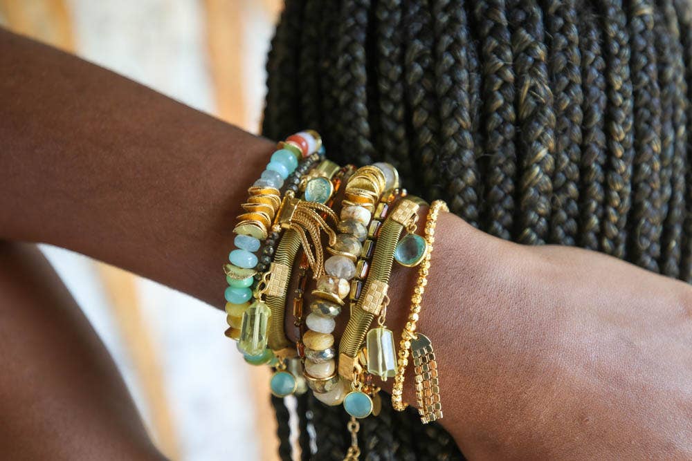 Catherine Page Jewelry - Vendita all'ingrosso Bracciale con perline - Bracciale Juno Gemstone in pietra di luna color cioccolato3