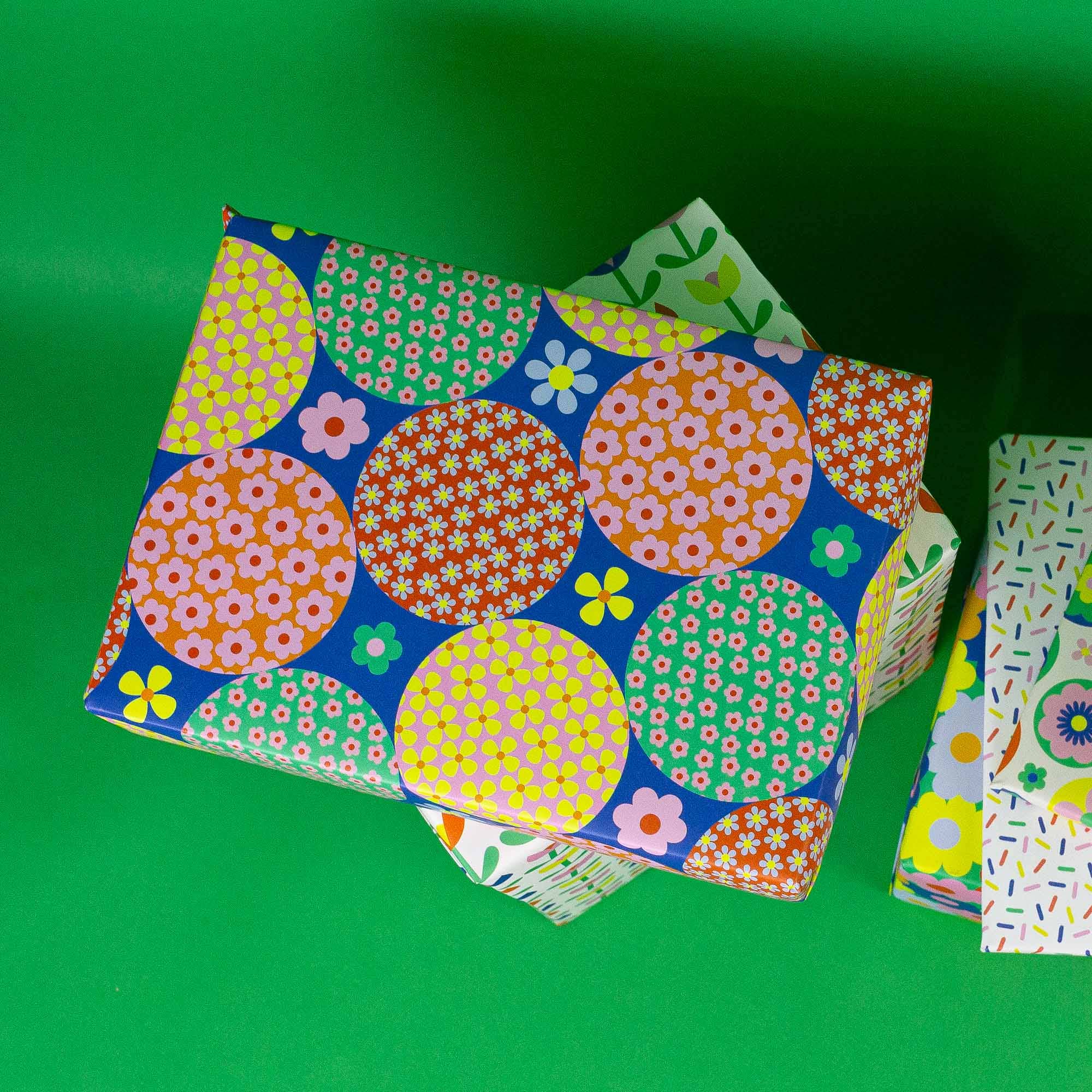 My Darlin' - Wholesale Flat Wrap - Round and Round The Garden Gift Wrap Sheets or Roll2