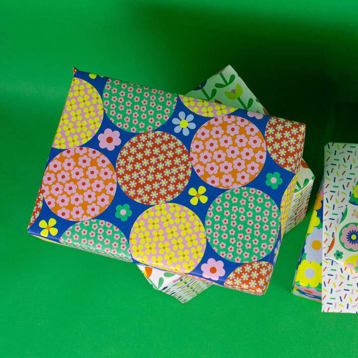 My Darlin' - Wholesale Flat Wrap - Round and Round The Garden Gift Wrap Sheets or Roll2