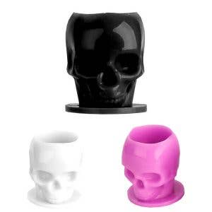 Tattoo Defender - Vendita all'ingrosso Tampone di inchiostro - Tappini Teschio per Tatuaggi Con Base0