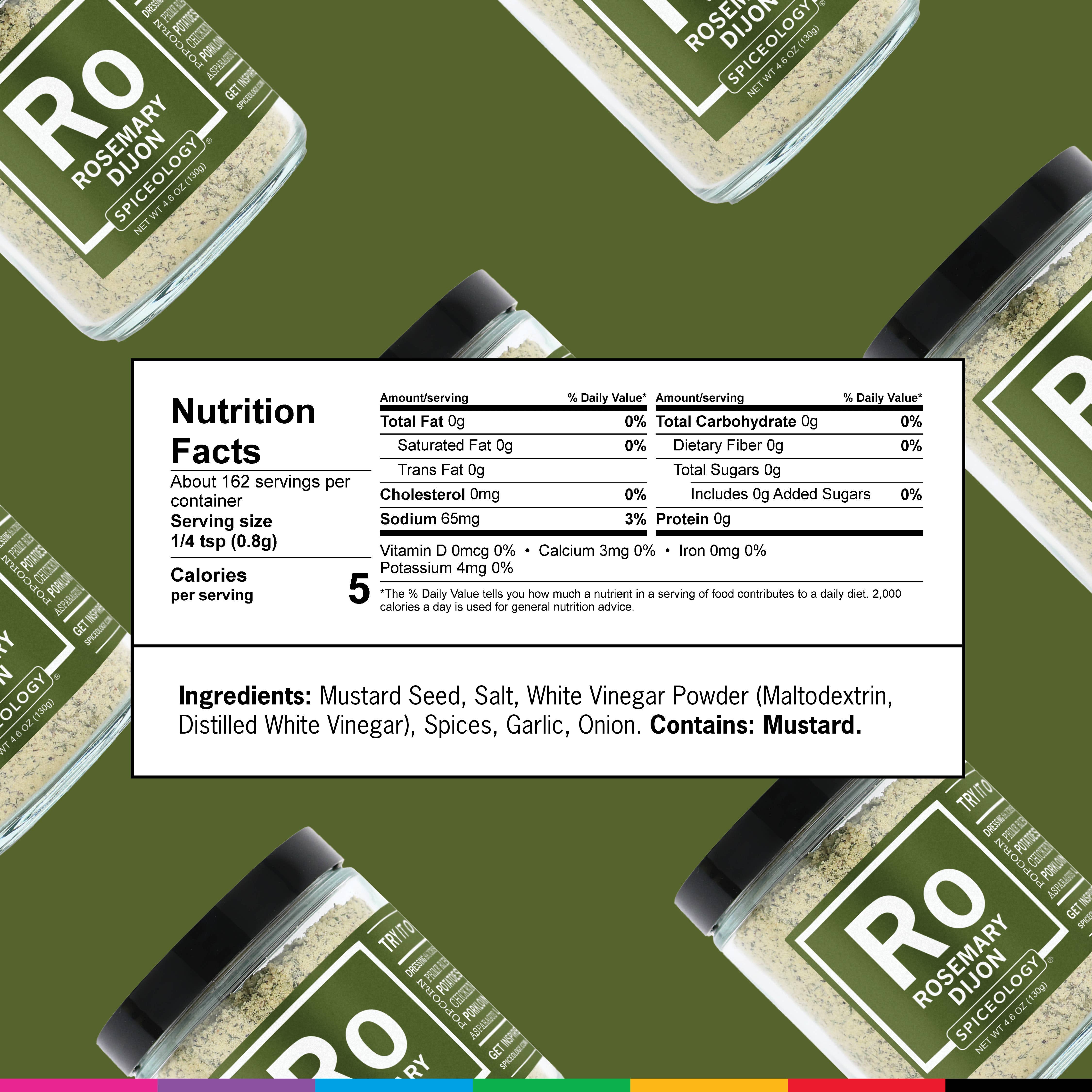 Spiceology - Vente Marinades en poudre - Romarin Dijon Rub | Pot en verre9