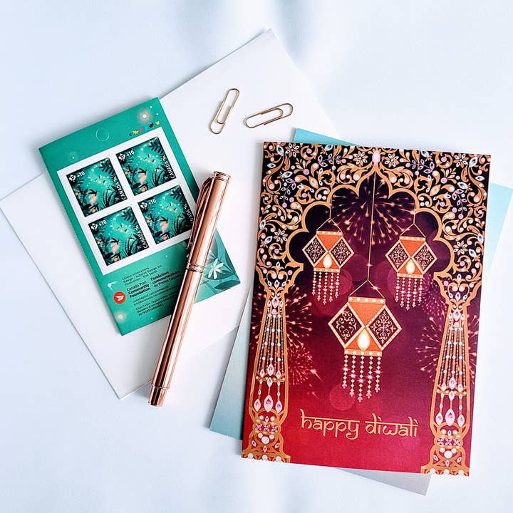 Lovespace Studio - Wholesale Diwali card - Happy Diwali (Kandil)