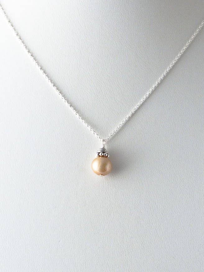 Susan Necklace (champagne) for wholesale by Deana Rose Handmade Jewelry