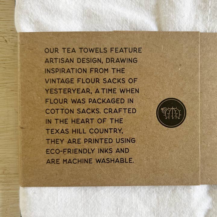 Spicewood & Rose - Wholesale Tea Towel - Somebody in Texas Loves Me Tea Towel - Eco-Friendly