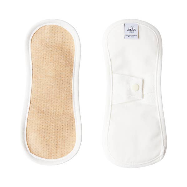 JuJu - Wholesale Period Underwear - Women's - Organic Cotton Reusable Pads - (Natural or Black)