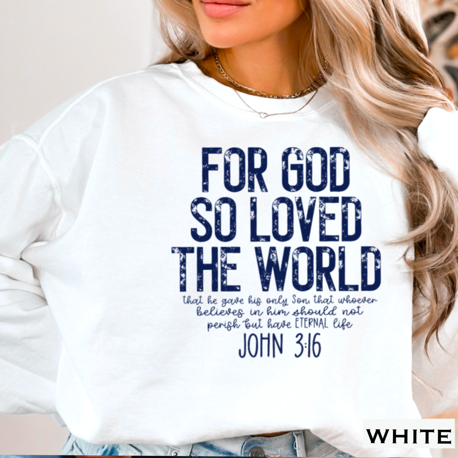 Shoppe SHC - Wholesale Graphic Sweatshirt - Women's - John 3:16 Christian Graphic Sweatshirt|Gildan0