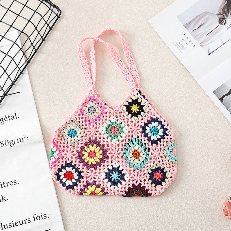 Funkyrel® Atzbranding Limited - Wholesale Tote Bag - Women's - Bohemian Crochet Bag - Exquisite Handbag3