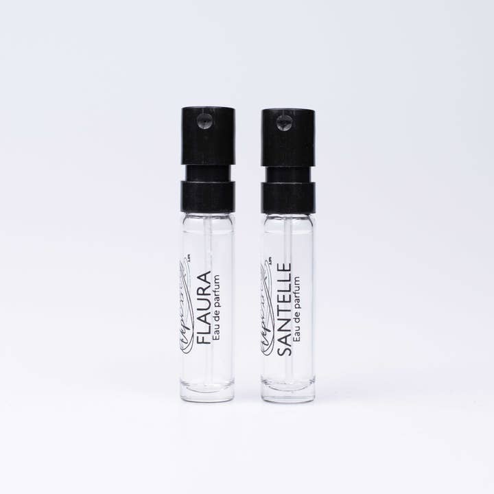 Vegan Upcycled Eau de Parfum 1.5ml Vials - Flaura + Santelle and other Purchase wholesale small perfume bottles. Free returns & net 60 terms on Faire trending on Faire.