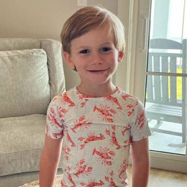 Crawfish Two Piece Pajama Shorts set for wholesale by Sweet Bay Clothing