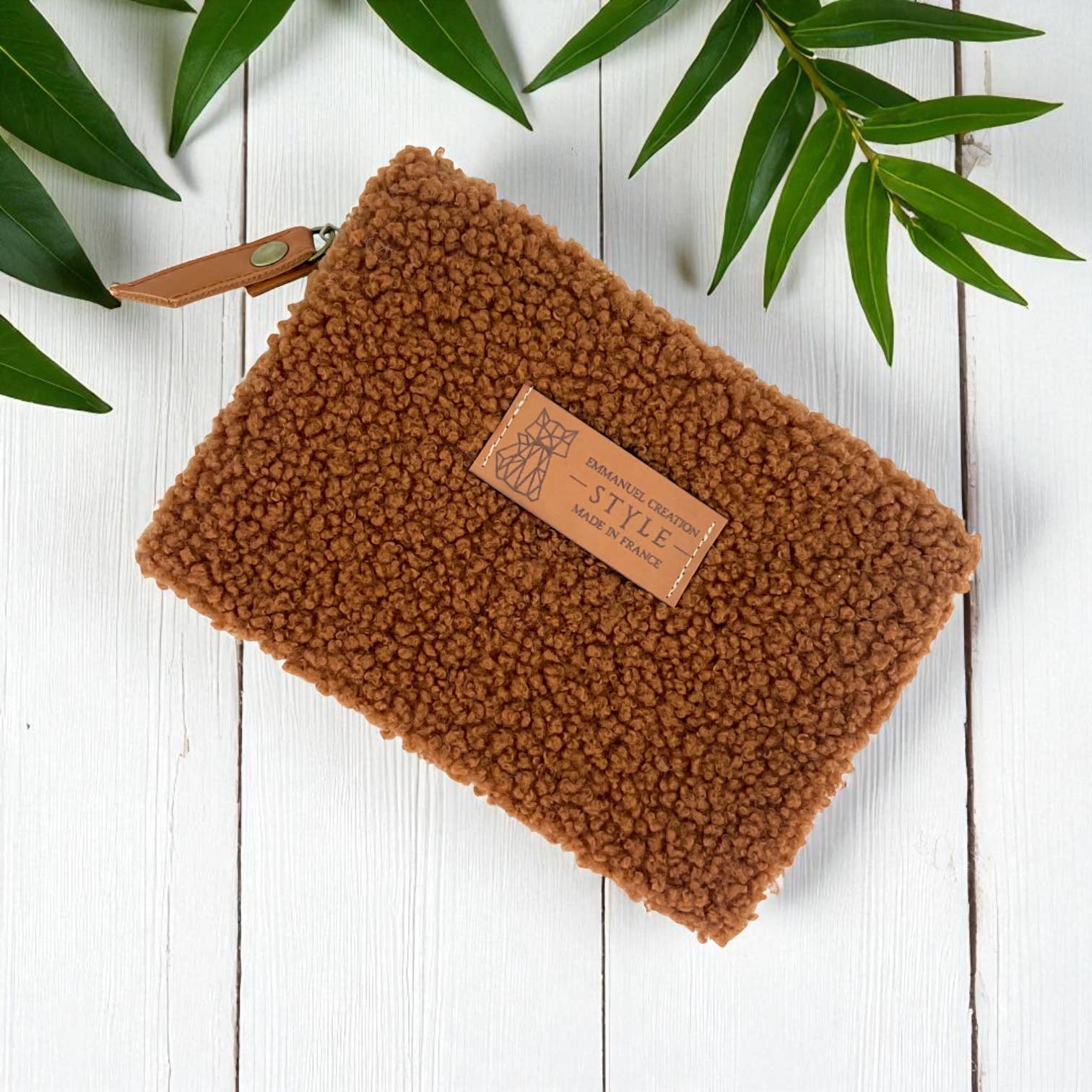 Emmanuel Création - Wholesale Pouch - Unisex - Pouch S, "Bouclette" terra2