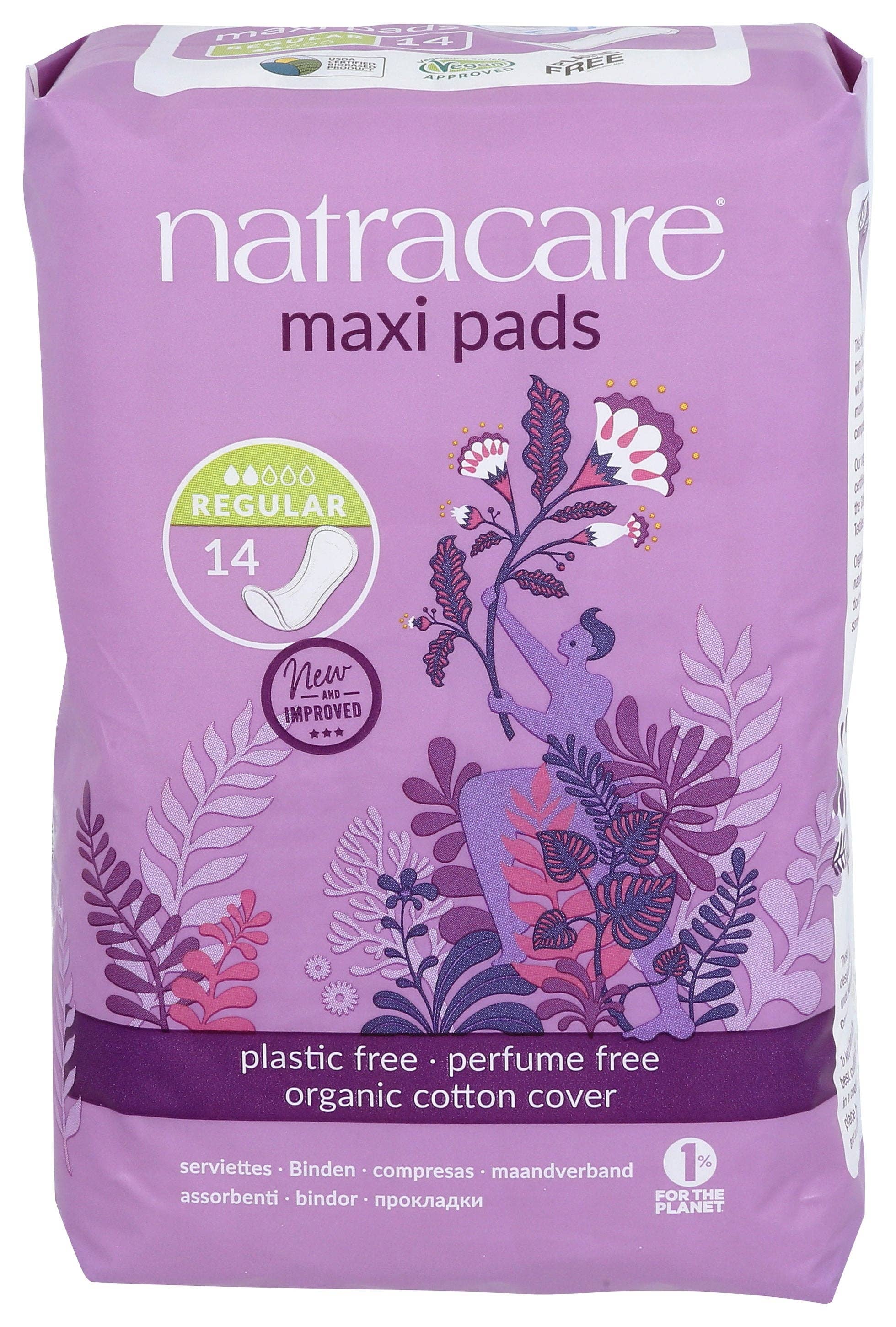 Everyday Supply Co - Wholesale Period Underwear - Women's - NATRACARE PADS REGULAR MAXI - Case of 30