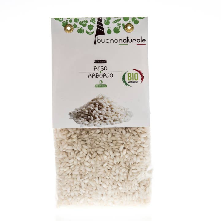 buononaturale - Venta al por mayor Arroz - Arroz arborio ORGÁNICO 500 g — Arroz para sushi y risotto, 15-17 minutos