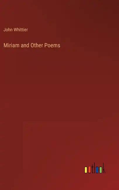 Books by splitShops - Wholesale Book - Adult - Miriam and Other Poems - Hardcover0
