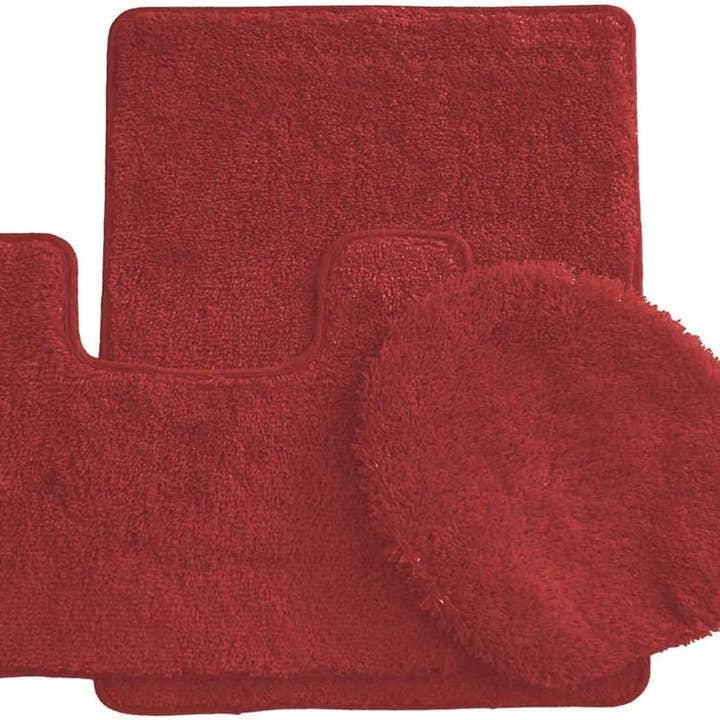 Ben & Jonah – wholesale Bath mat set – Simple Elegance by Ben&Jonah 3 Piece Bath Rug Set: 1 Bath Rug , 1 Contour Mat and 1 Toilet Seat Cover