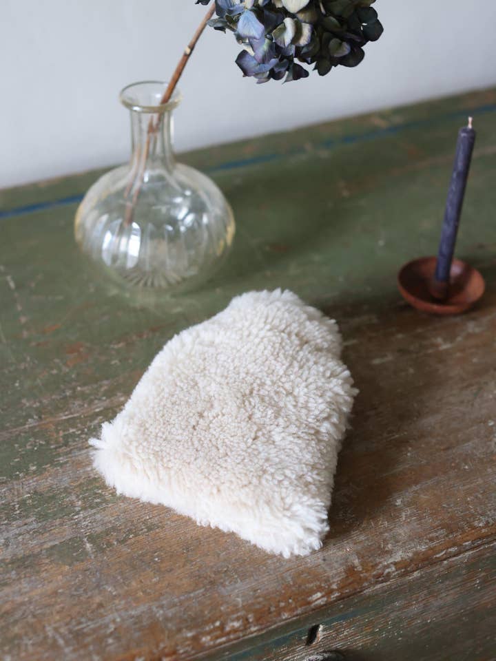 Hot Water Bottle Cover Swedish Moonlight Cream | 0.2L Micro by Owen Barry for wholesale by Owen Barry Ltd