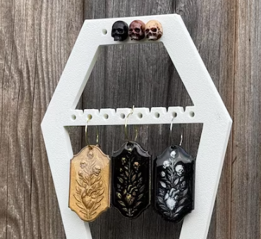 G7T6 - Wholesale Stud/Post Earrings - Skull Stud Earrings, Resin Stainless Steel Jewllery4