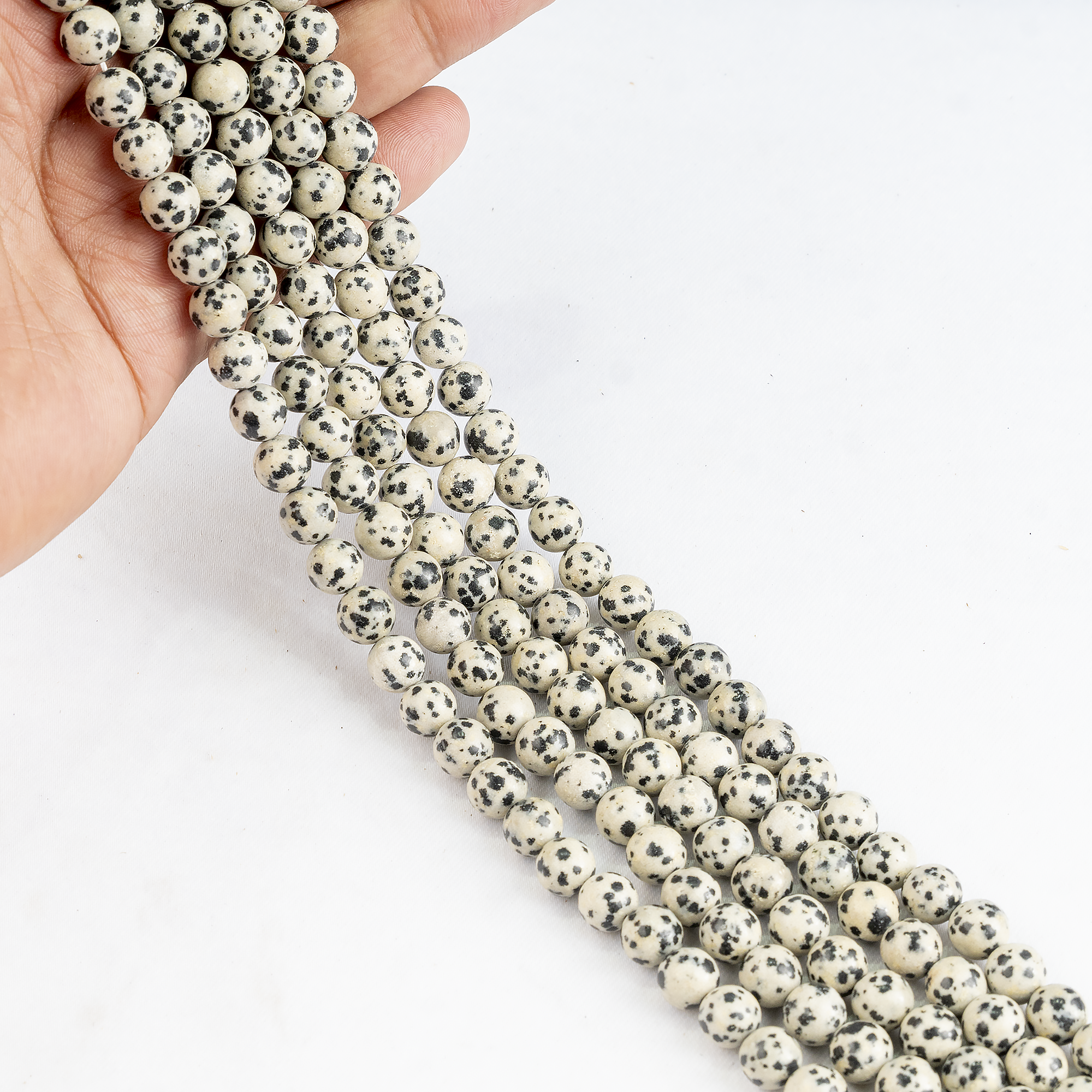 Soothing Crystals Beads - Vente Perle - Perles de bijoux en cristal | Jaspe dalmatien | Perles de pierres précieuses7