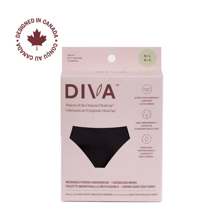 Culotte menstruelle réutilisable DIVA™ pour la vente par DIVA CANADA