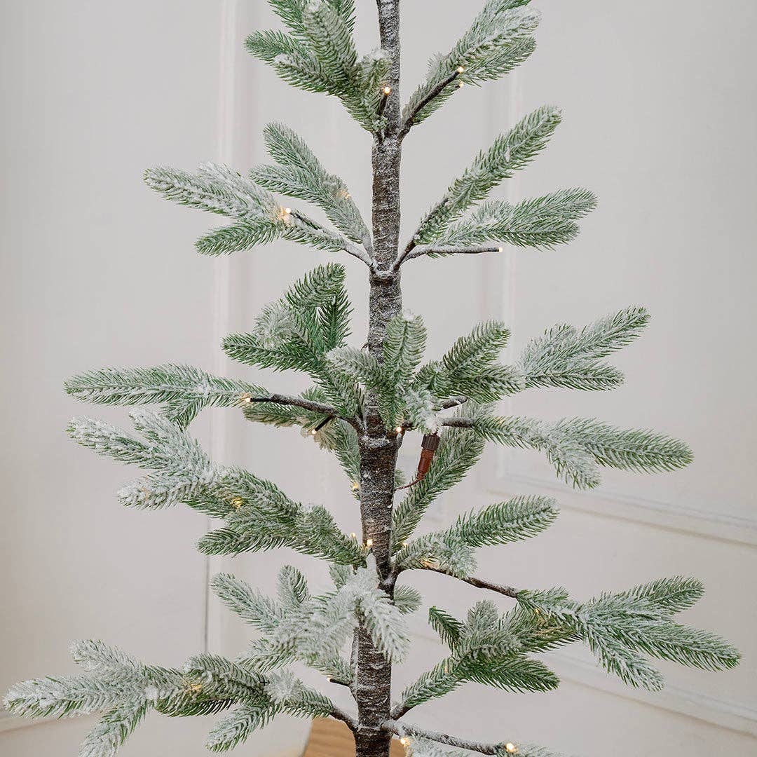 Joy By - Wholesale Artificial Christmas Tree - Flocked Flocked Porch Tree with LED Lights4