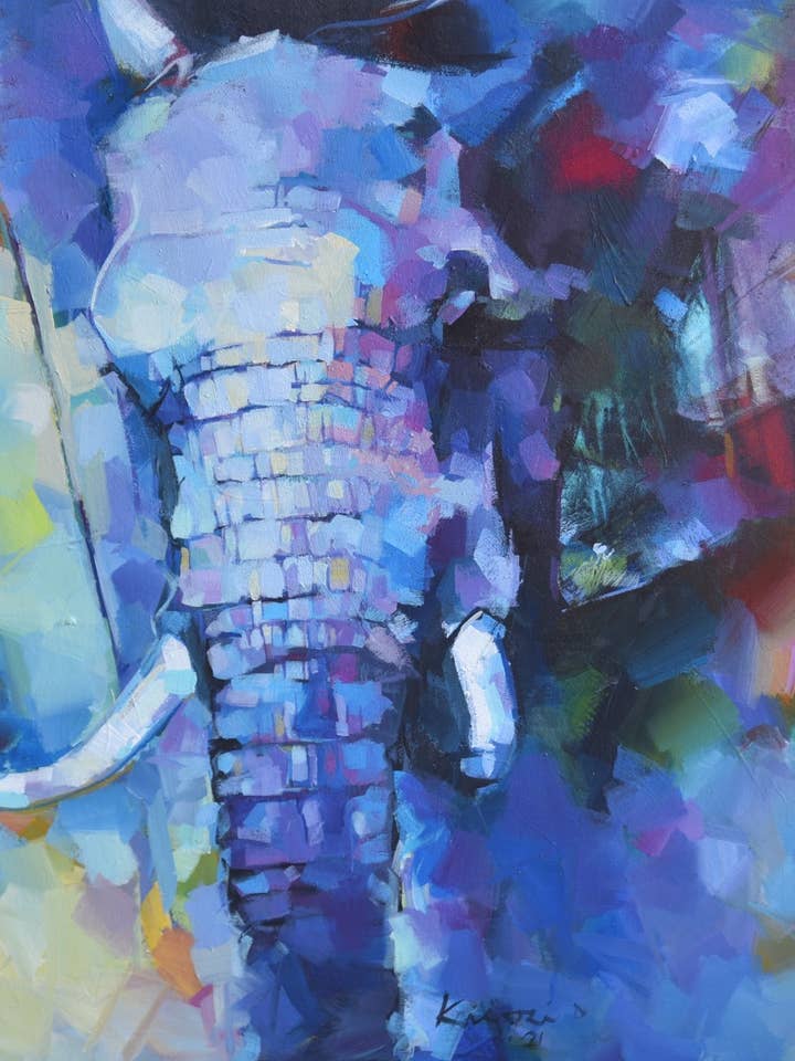 Blue Elephant for engroshandel hos Glocal Art