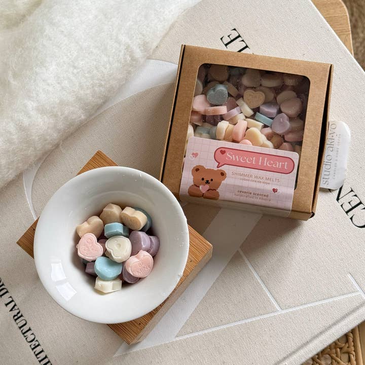 Scoopies de cire de soja Sweet Heart | Mignon | Cadeau de Saint-Valentin pour la vente par Studio Akiyo