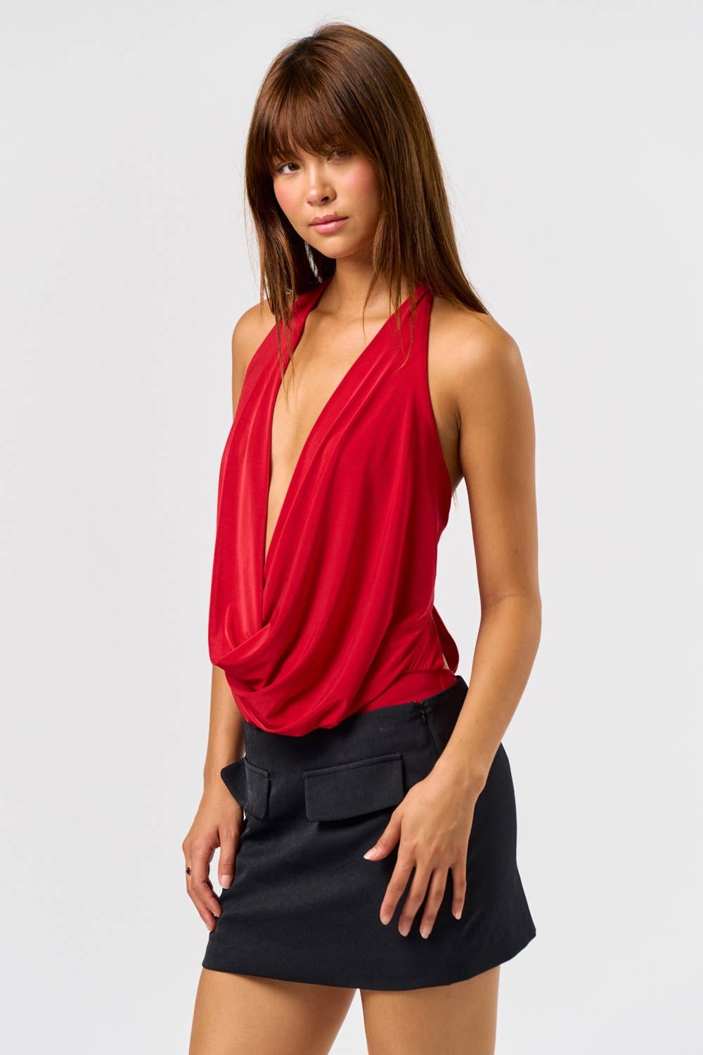 Blue Blush - Wholesale Bodysuit - Women's - COWL BODYSUIT15